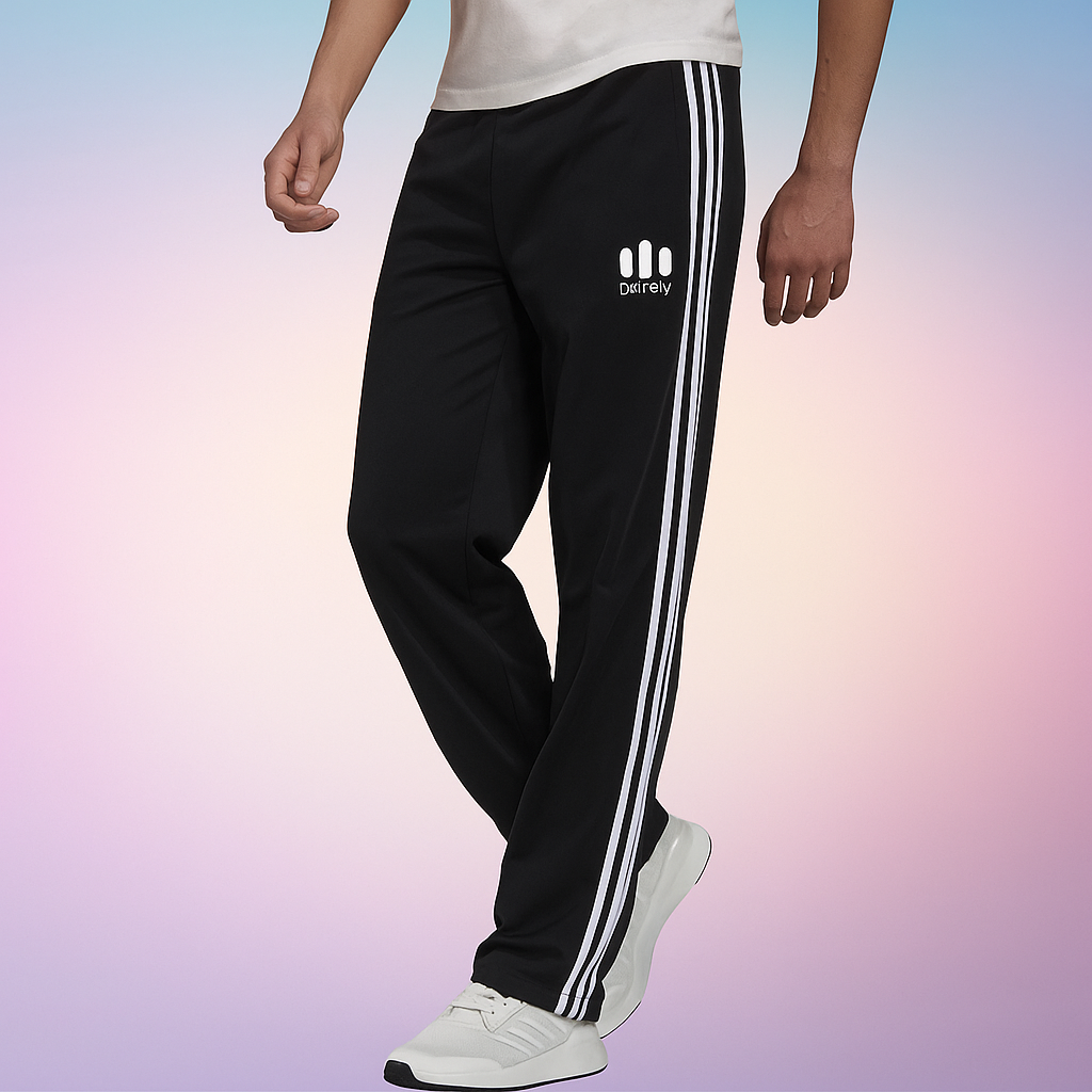 Men's black sports trouser